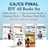 CA Final IDT All Books Set - Main Book + Questionnaire & MCQs Book + Colorful Summary + Raambaan Chart Book - Jan. 26, May 26 & Onwards